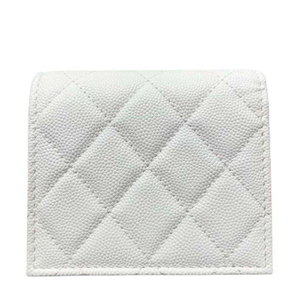 CHANEL White Caviar Leather Wallet - Picture 2 of 8